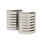 Magnetic Pencil Holder for Refrigerator, Locker, Office (Stainless Steel, 2 Pack) Grey